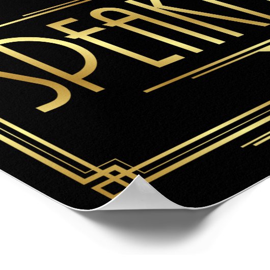 Signe Art Déco SPEAKEASY (Coin)