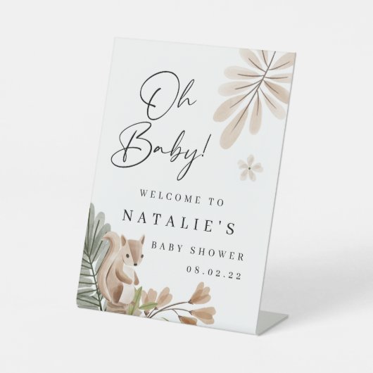 SIGNE Baby shower Boho Woodland (Recto)
