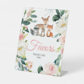 SIGNE Baby shower Favoris des animaux de bois (Recto)