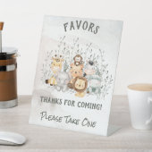 Signe Baby shower Safari Animaux Favoriser (In SItu)