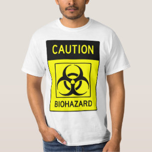 SIGNE BIOHAZARD TRÈS FUN ATTENTION T-shirt