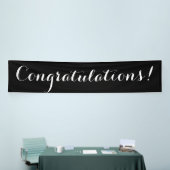 Signe blanc noir simple de bannière de (Salon professionnel)