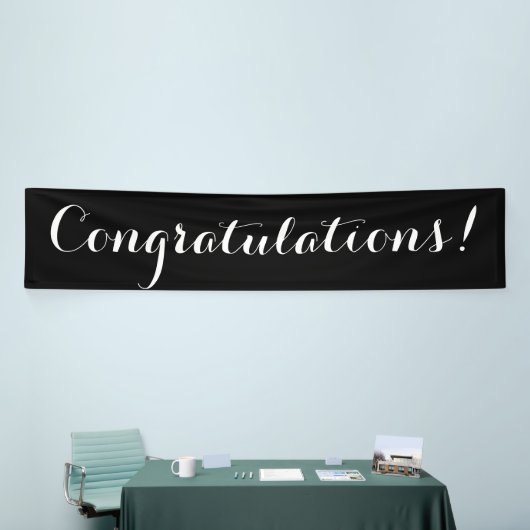 Signe blanc noir simple de bannière de (Salon professionnel)