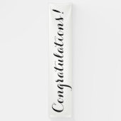 Signe blanc noir simple de bannière de (Vertical)