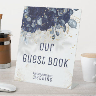 Signe bleu Mariage de la marine étincelante