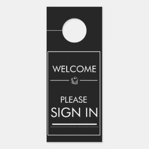 signe d'accueil en SIGNE IMMOBILIER, affichette de