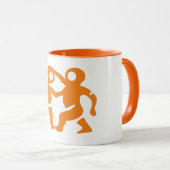 Signe d'astrologie de Gemini, Zodiac Ringer Mug (Devant droit)