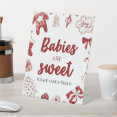 Signe de Baby shower doux pour Noël d'hiver (In SItu)