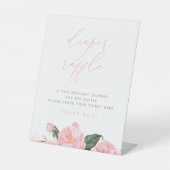 Signe de Baby shower floral rose pâle (Recto)