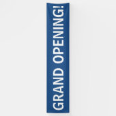 Signe de bannière bleu blanc à grande ouverture (Vertical)