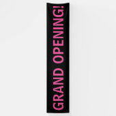 Signe de bannière noire rose (Vertical)