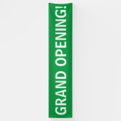 Signe de bannière verte et blanche (Vertical)