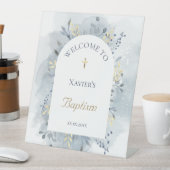 signe de bienvenue bleu poussiéreux Baptême cathol (In SItu)