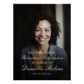 Signe de bienvenue de la fête de retraite avec pho (Devant)