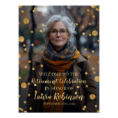 Signe de bienvenue de la fête de retraite avec pho (Devant)