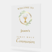 Signe de bienvenue de la première communion (Angle)