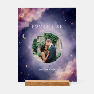 Signe de bienvenue en acrylique pour mariage céles