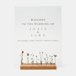 signe de bienvenue mariage fleur sauvage
