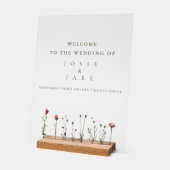 signe de bienvenue mariage fleur sauvage (Angle)