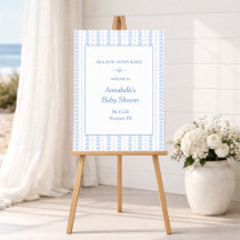 Signe de bienvenue pour Baby Shower côtier Sea You