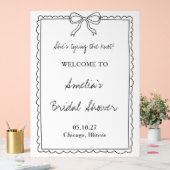 Signe de bienvenue pour la fête de mariage Noeud p (Mariage)