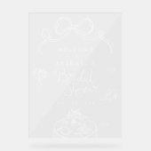 Signe de bienvenue pour une Baby Shower de mariage (Recto)