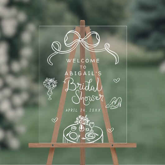 Signe de bienvenue pour une Baby Shower de mariage