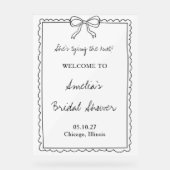 Signe de bienvenue pour une fête de mariage avec u (Recto)