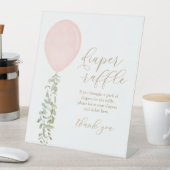 Signe de caleçon Baby shower de fille à ballons ro (In SItu)