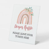 Signe de caleçon Boho Baby shower arc-en-ciel (Recto)