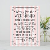 Signe de carte d'activité de couche-culotte de (Debout devant)