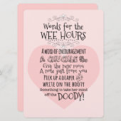 Signe de carte d'activité de couche-culotte de (Devant / Derrière)