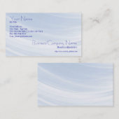 Signe de carte de visite bleu (Devant / Derrière)