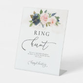 SIGNE DE CHASSE À Bague Fleurie Marine & Blush (Recto)