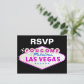 signe de destination mariage Las Vegas carte RSVP (Debout devant)