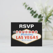 signe de destination mariage Las Vegas carte RSVP (Debout devant)