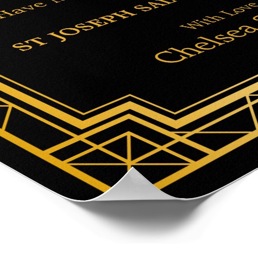 Signe de don mariage | Gatsby Art Déco (Coin)