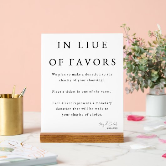 Signe de faveur pour mariage (Mariage)
