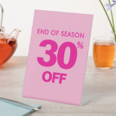 Signe de fin de saison, rose 30% de réduction Tabl (In SItu)