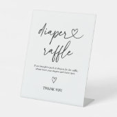 Signe de jauge de Baby shower de script moderne (Recto)