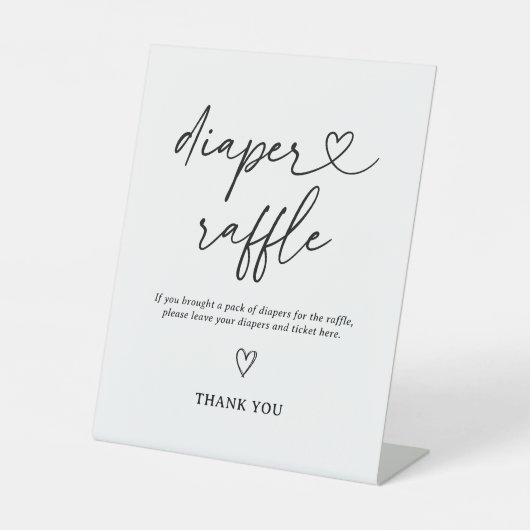 Signe de jauge de Baby shower de script moderne (Recto)