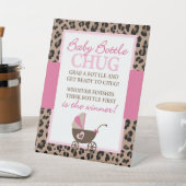 SIGNE DE JEU Baby shower Léopard Baby Bottle Chug (In SItu)