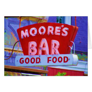 Signe de la barre de Moore rétro, Greencastle,