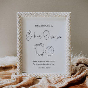Signe de la combinaison de décoration pour bébé et
