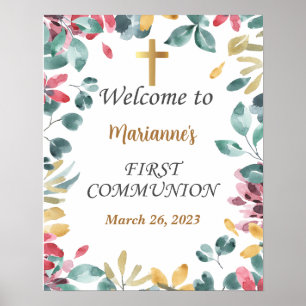 Signe de la première communion, Poster de la commu