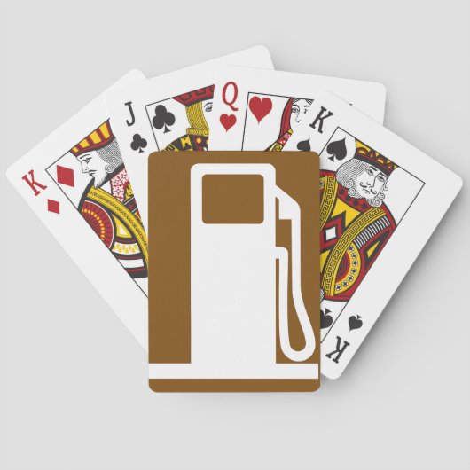 SIGNE DE LA ROUTE DE L'ESPÈCE CARTES DE JEU (dos)