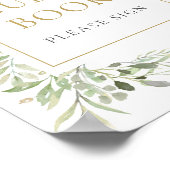 Signe de livre d'or à la gouache de verdure (Coin)