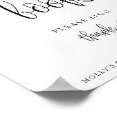 Signe de livre d'or, Affiche de calligraphie minim (Coin)