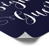 signe de livre d'or mariage marine rose floral (Coin)