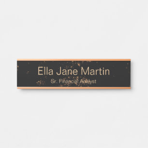 Signe de marbre de porte de plaque